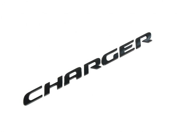 Mopar® - "Charger" Nameplate Satin Black Deck Lid Emblem