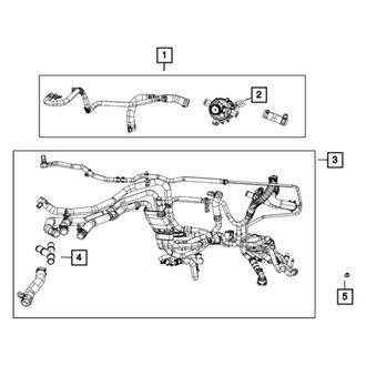 Mopar® - HVAC Supply and Return Heater Hose