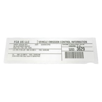 Mopar® - Emission Label