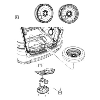 Mopar® - Rear Spare Tire Cover Plate