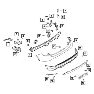 Fiat OE - Left Blind Spot Detection System Warning Sensor Bracket