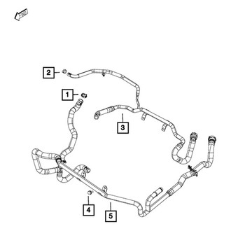 Jeep OE - HVAC Heater Hose