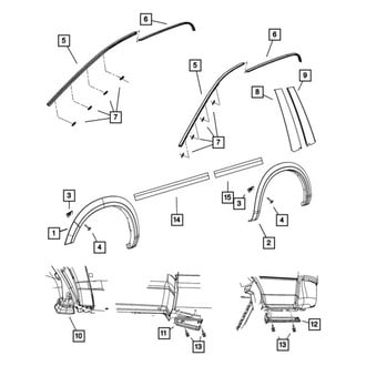 Ram OE - Left Roof Molding