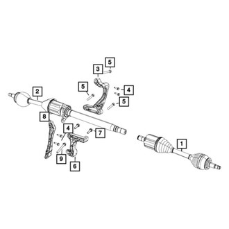 Jeep OE - Front Right CV Axle Assembly