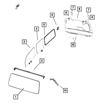 Mopar® - Quarter Panel Glass Spacer