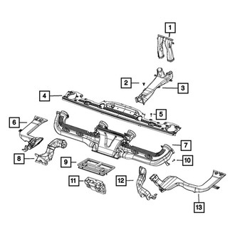 Mopar® - HVAC Heater Hose Outlet Tube