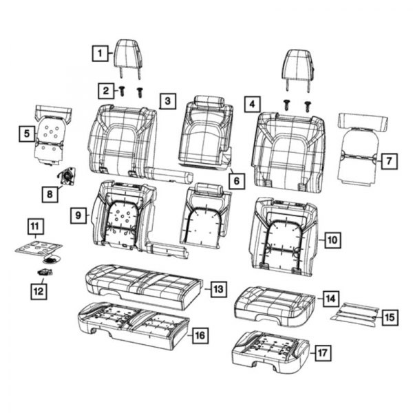 Mopar® - Rear Seat Back Foam