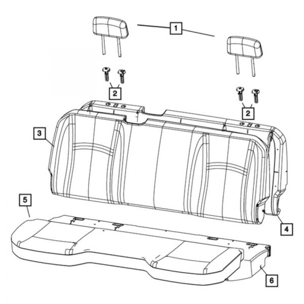 Mopar® - Rear Seat Back Foam