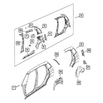 Mopar® - Body Side Aperture Outer Panel