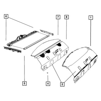 Mopar® - Back Glass Sunshade