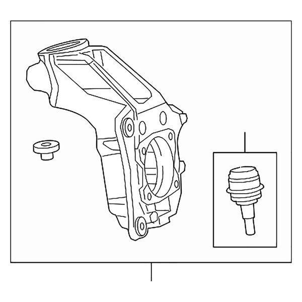 Mopar® - Front Passenger Side Steering Knuckle