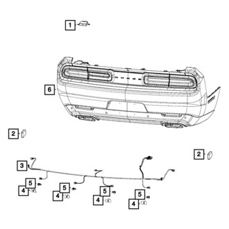 Dodge OE - Rear Blind Spot Detection System Warning Sensor