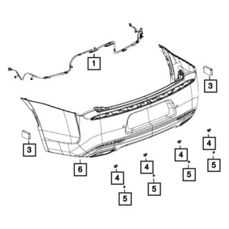 Chrysler OE - Blind Spot Detection System Warning Sensor