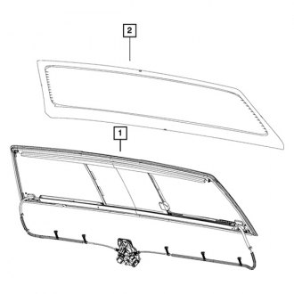 2025 Ram 1500 Rear Window Glass — CARiD.com