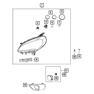 Ram OE - Front Headlight Bulb Cap