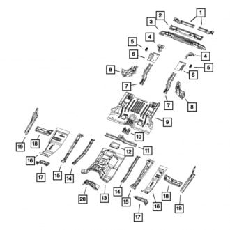 Mopar® - Floor Pan Bracket