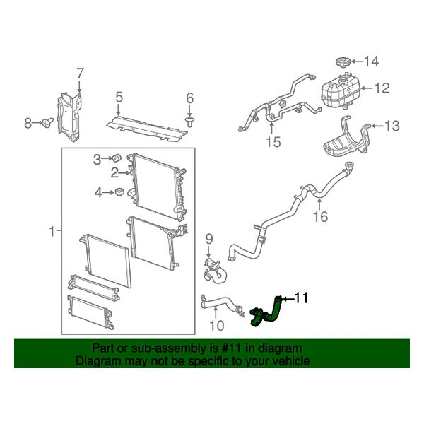 Mopar® - Engine Coolant Radiator Hose