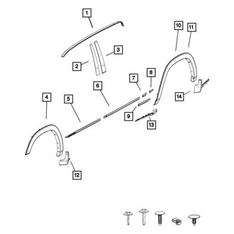 Ram OE - Left Roof Molding
