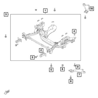 Fiat OE - Rear Right Engine Cradle Bracket