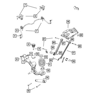 Ram OE - Jounce Bumper Bolt