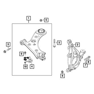 Mopar® - Front Passenger Side Control Arm