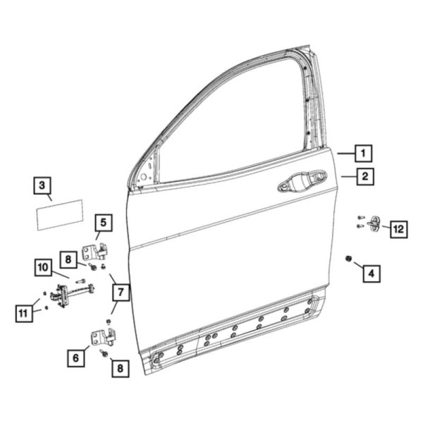 Door Hinge Bolt