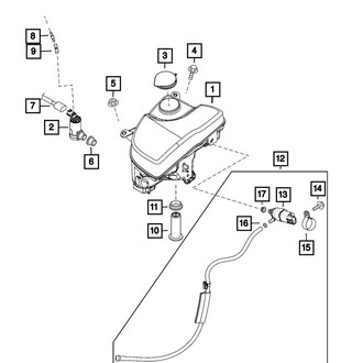 Mopar® - Headlamp Washer Hose Kit