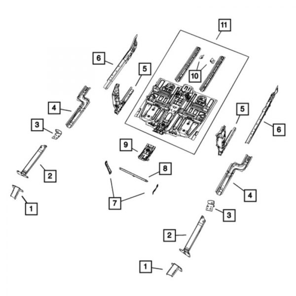 Mopar® - Fender Rail Reinforcement