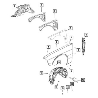 Mopar® - Front Passenger Side Fender