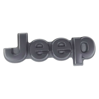 Mopar® - "Jeep" Nameplate Gloss Black Hatch Emblem