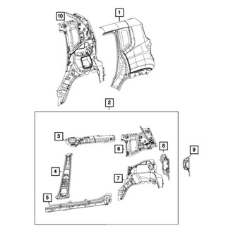 Mopar® - Passenger Side Quarter Panel Extension