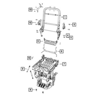 Mopar® - 2nd Row Seat Prop Rod