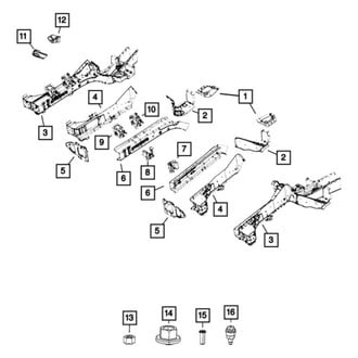 Chrysler OE - Front Left Inner Frame Side Member