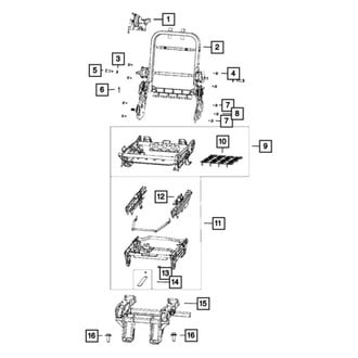 Mopar® - Seat Release Handle, Left