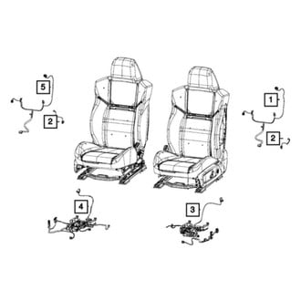Mopar® - Driver or Passenger Side Seat Back Wiring