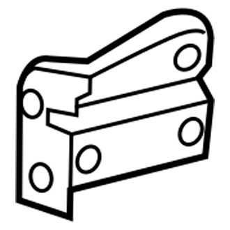 Mopar® - Rear Outer Driver Side Bumper Face Bar Bracket