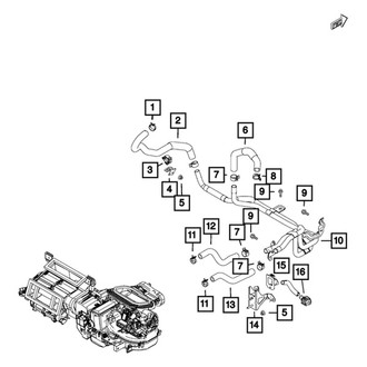 Mopar® - HVAC Heater Hose Assembly