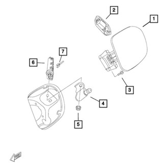 Mopar® - Rear Fuel Filler Door
