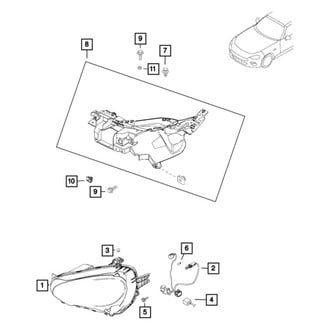 Fiat OE - Headlight Fastener Clip