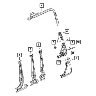 Mopar® - Driver Side Belt Rail Retainer