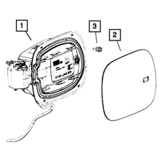 Ram OE - Rear Fuel Filler Door
