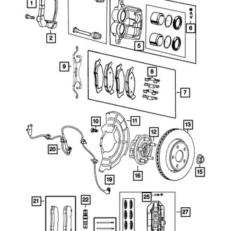 Mopar® - Front Driver or Passenger Side Wheel Bearing and Hub Assembly