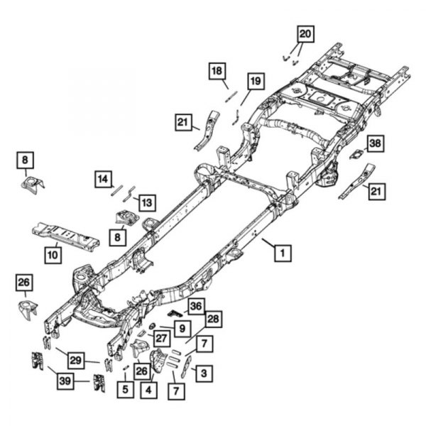 Mopar® - Chassis Frame Assembly