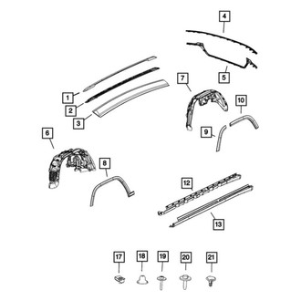 Mopar® - Wheelhouse Inner Silencer