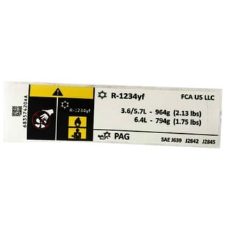 Mopar® - Air Conditioning System Label