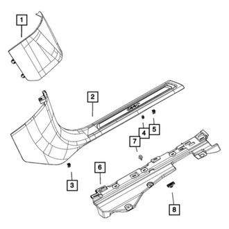Jeep OE - Front Left Floor Side Rail Reinforcement