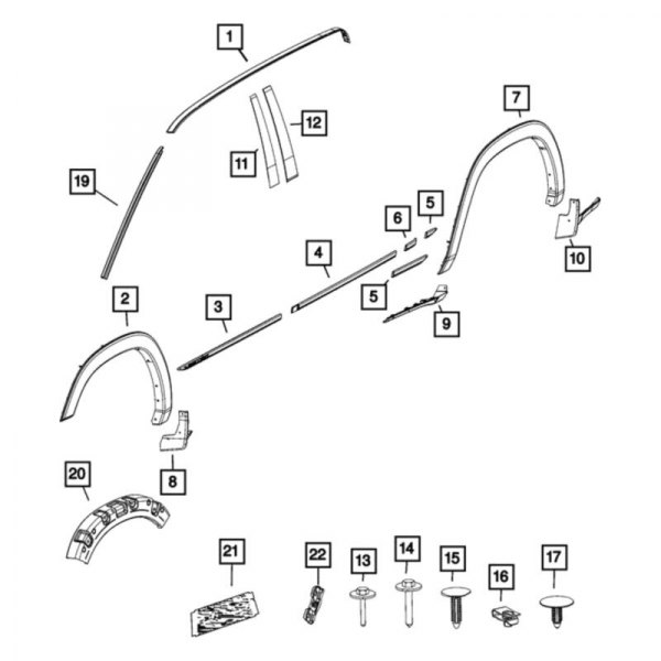 Mopar® - Front Fender Spat