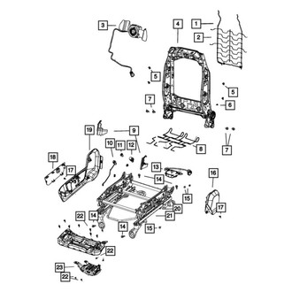 Mopar® - Front Upper Seat Back Blower