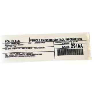 Dodge OE - Emission Label