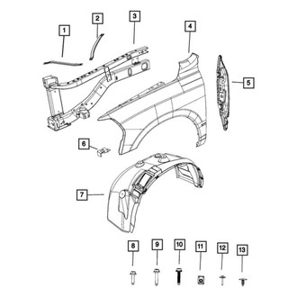 Ram OE - Right Frame Side Member Brace